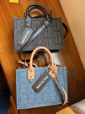 True Religion Quilted Satchel - Buyer Pick Black and Blue Dennnnimmm